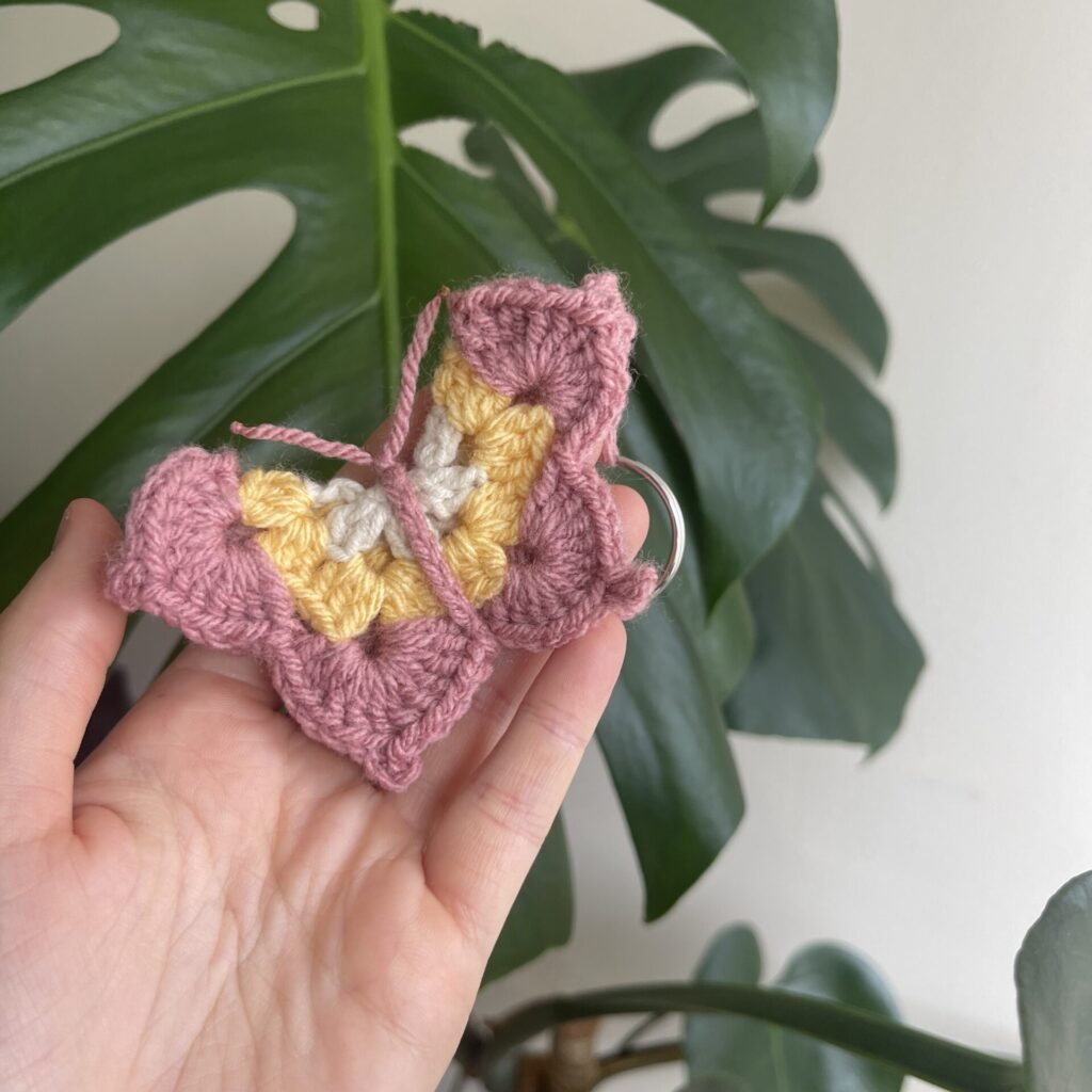 Crochet Butterfly Keyring