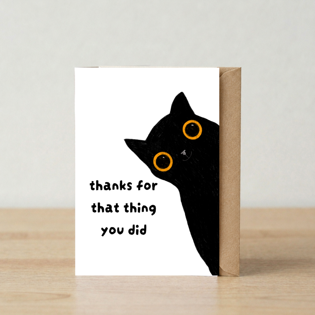 'Thanks For That Thing' Card