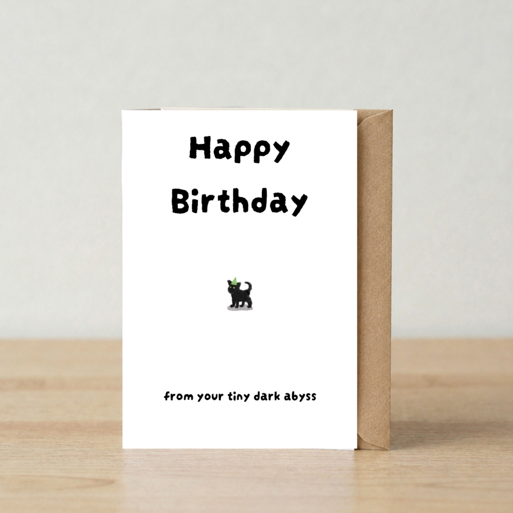 'Happy Birthday Cat' Card