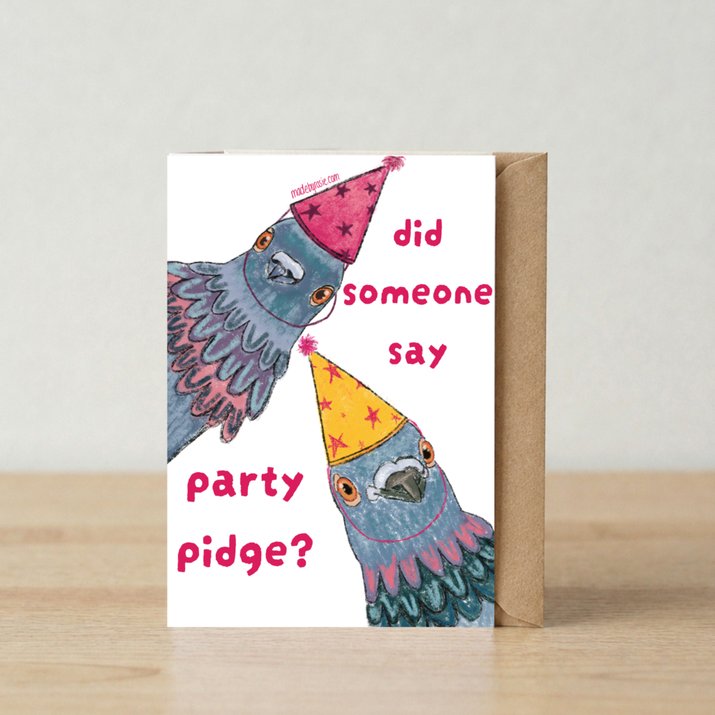 'Party Pidge' Card