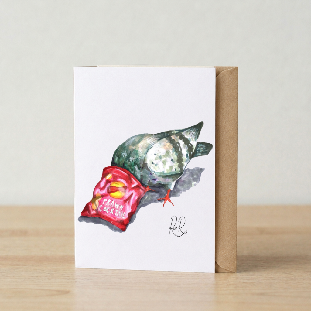 'Hungry Pidge' Card